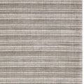 5' X 8' Ivory And Gray Striped Hand Tufted Area Rug