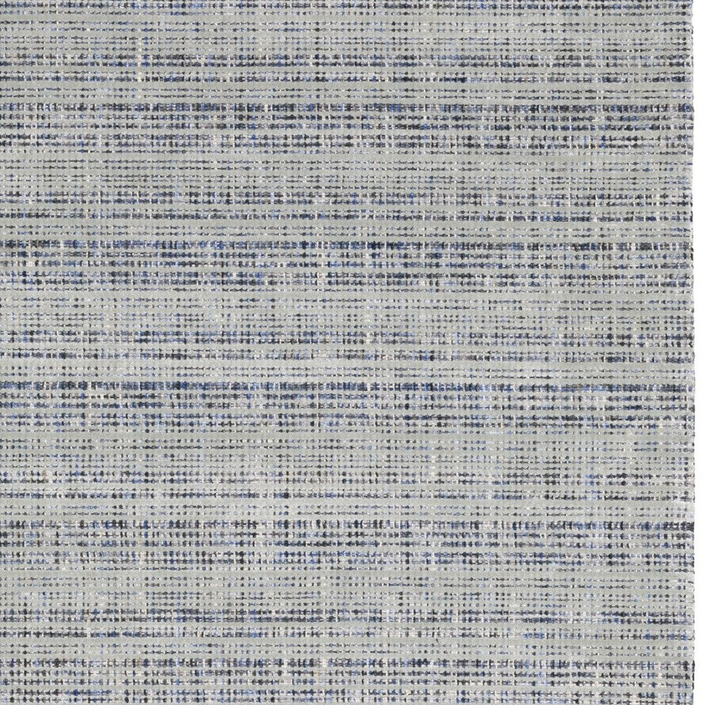 5' X 8' Ivory And Gray Striped Hand Tufted Area Rug