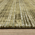 5' X 8' Ivory And Gray Striped Hand Tufted Area Rug