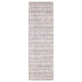 5' X 8' Ivory And Gray Striped Hand Tufted Area Rug