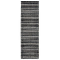 5' X 8' Ivory And Gray Striped Hand Tufted Area Rug