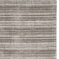 5' X 8' Ivory And Gray Striped Hand Tufted Area Rug