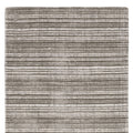 5' X 8' Ivory And Gray Striped Hand Tufted Area Rug