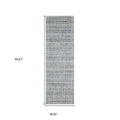 5' X 8' Ivory And Gray Striped Hand Tufted Area Rug