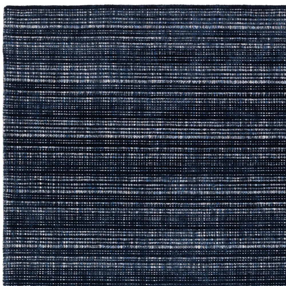 5' X 8' Ivory And Gray Striped Hand Tufted Area Rug