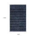 5' X 8' Ivory And Gray Striped Hand Tufted Area Rug