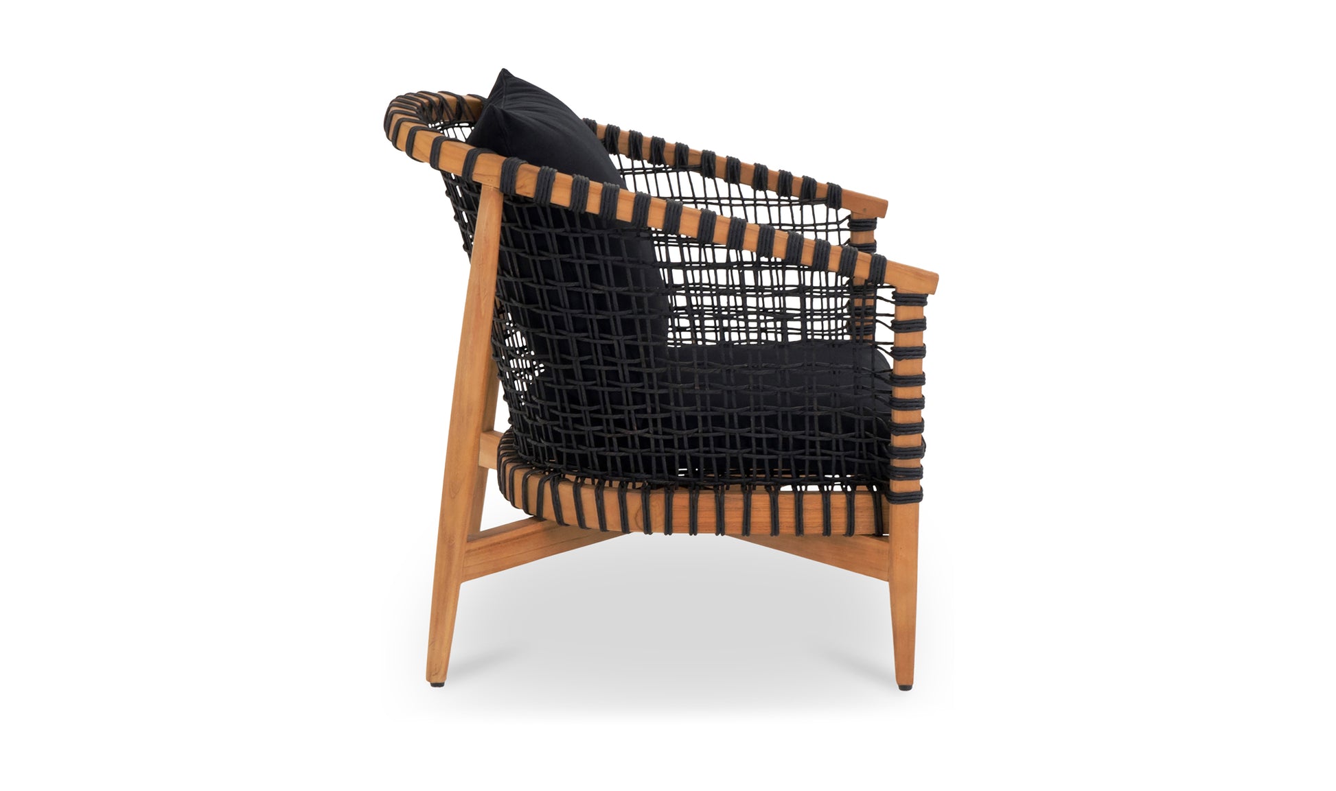 Kuna Outdoor Lounge Chair - Elegant Teak and Lounge Comfort