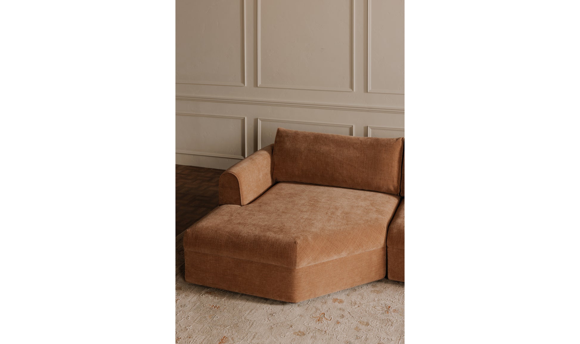 Madrid Sectional Cool Beige Sofa