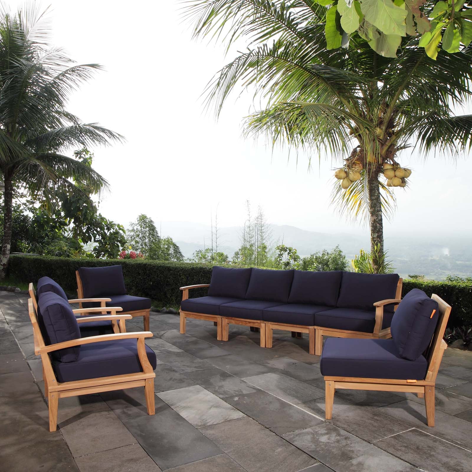 Marina Outdoor Teak Patio Set