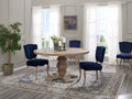 Column Pine Wood Dining Table 59in