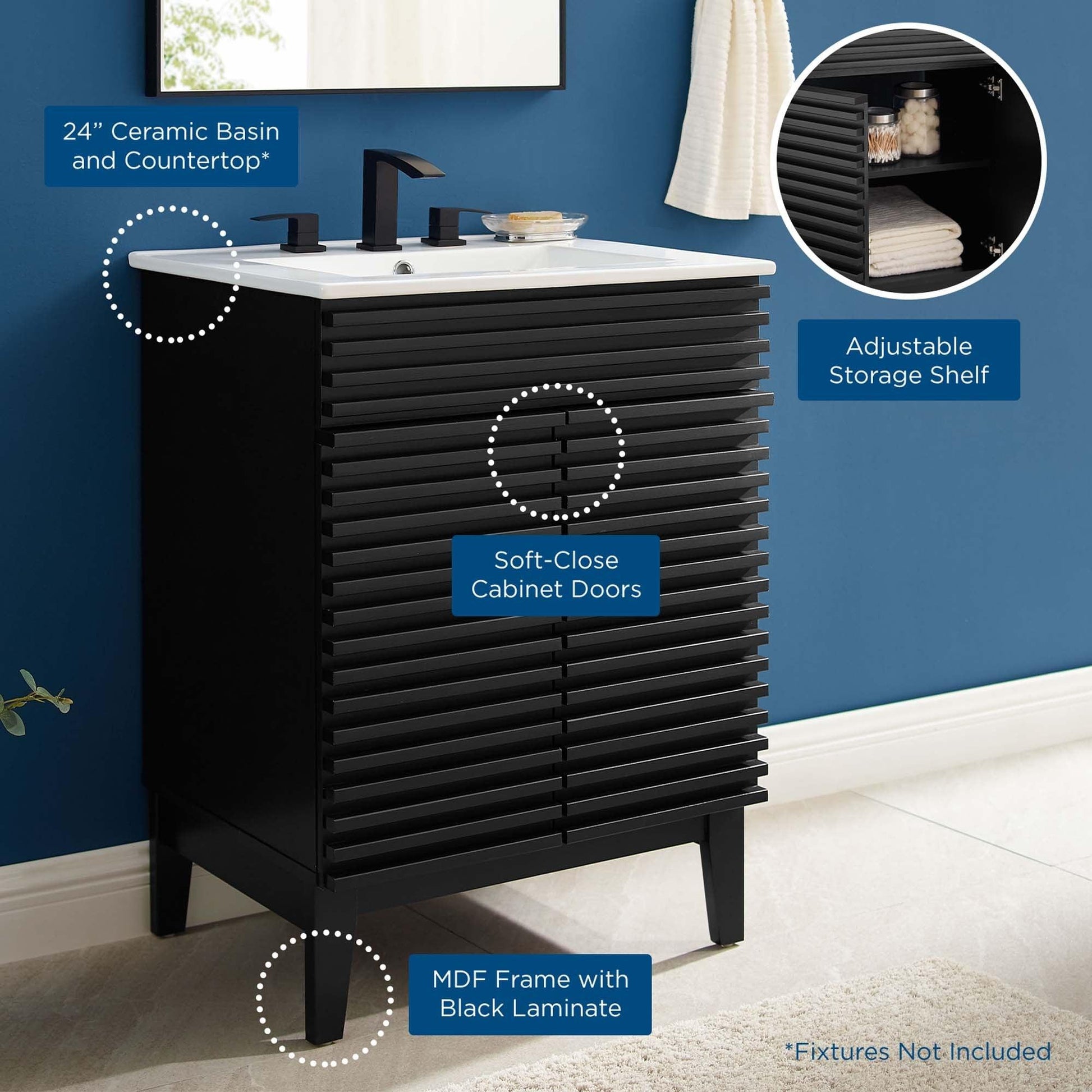 Render Bathroom Vanity Basin Included by Modway