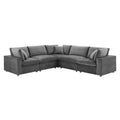 5 Piece Velvet Sectional Sofa