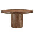 Modern Oak Round Dining Table