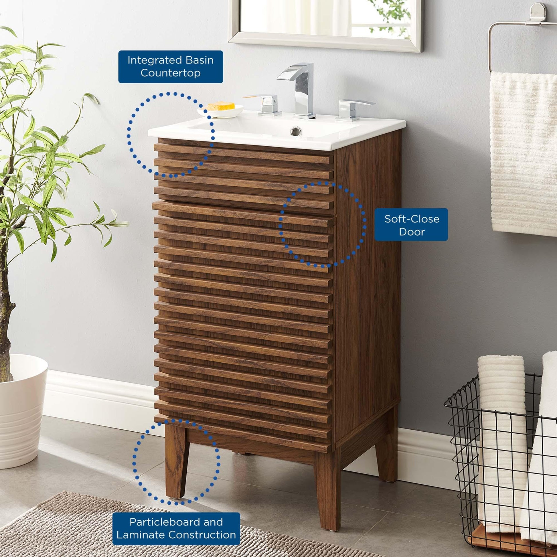 Render Bathroom Vanity Basin Included by Modway