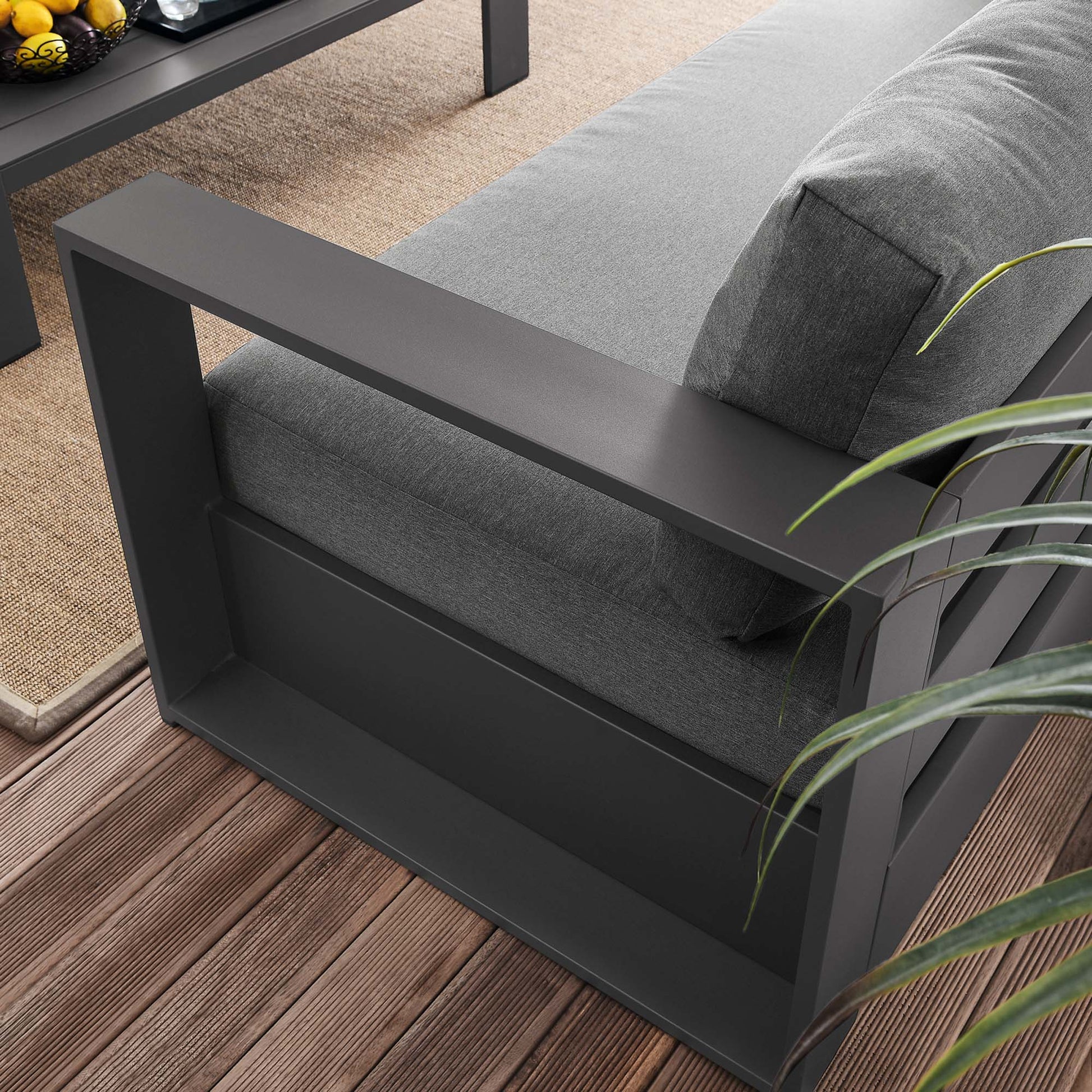 Stylish Tahoe 2-Piece Powder-Coated Aluminum Outdoor Set