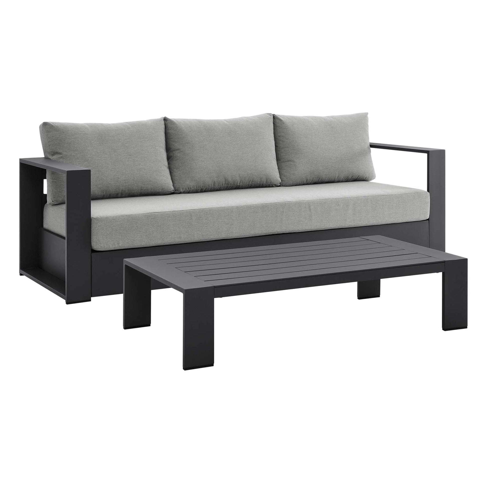 Stylish Tahoe 2-Piece Powder-Coated Aluminum Outdoor Set