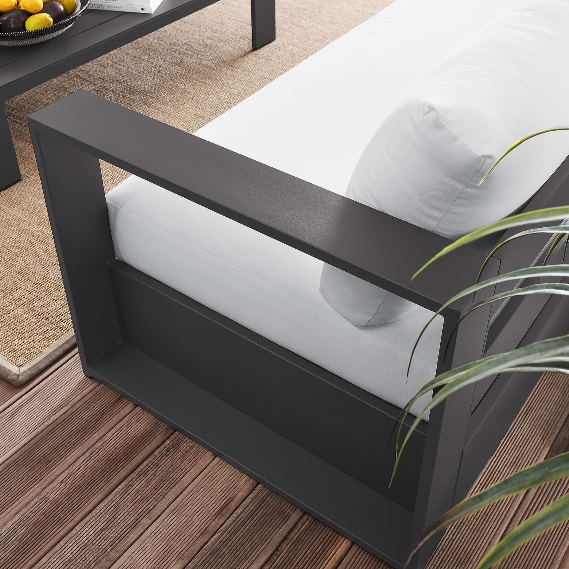 Stylish Tahoe 2-Piece Powder-Coated Aluminum Outdoor Set