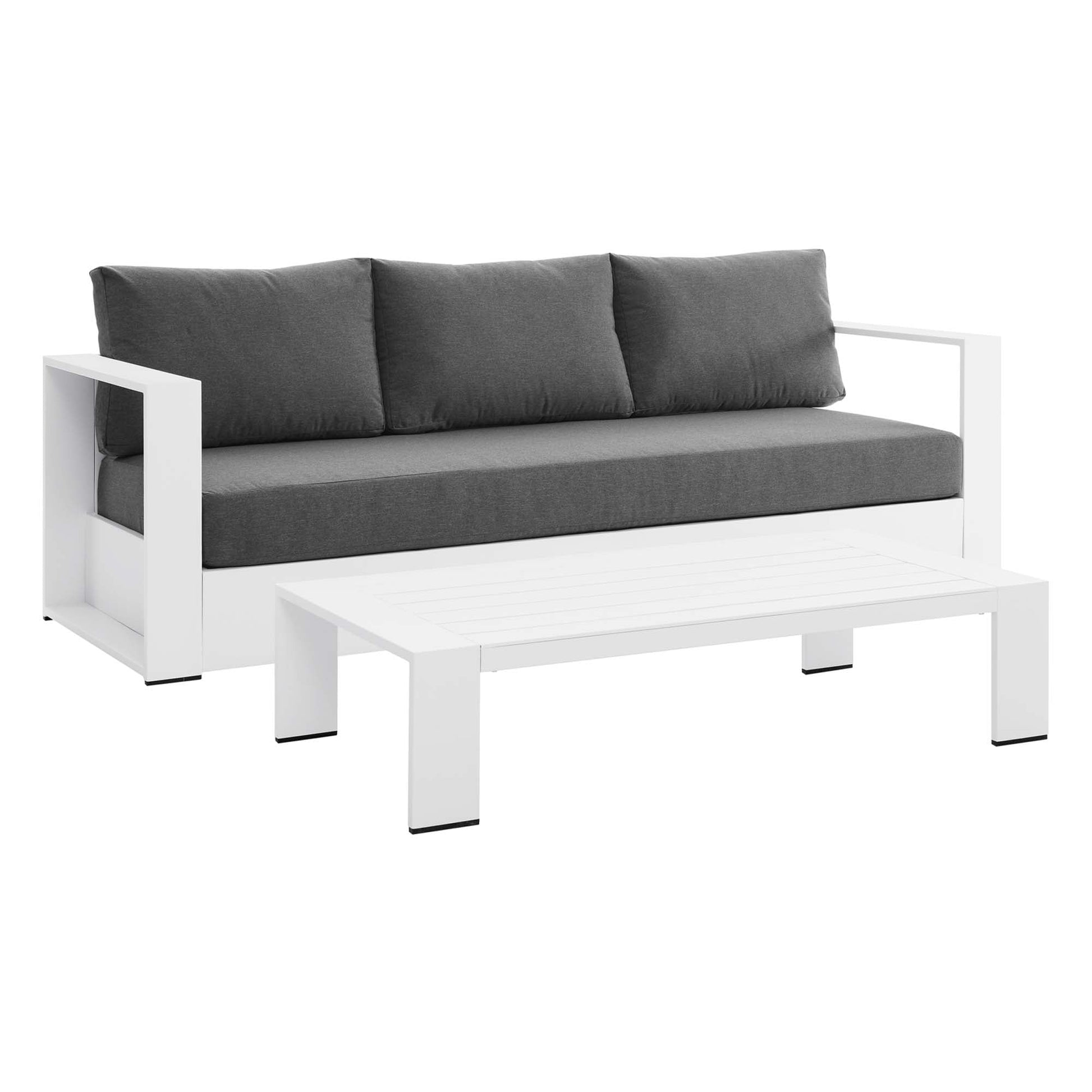 Stylish Tahoe 2-Piece Powder-Coated Aluminum Outdoor Set