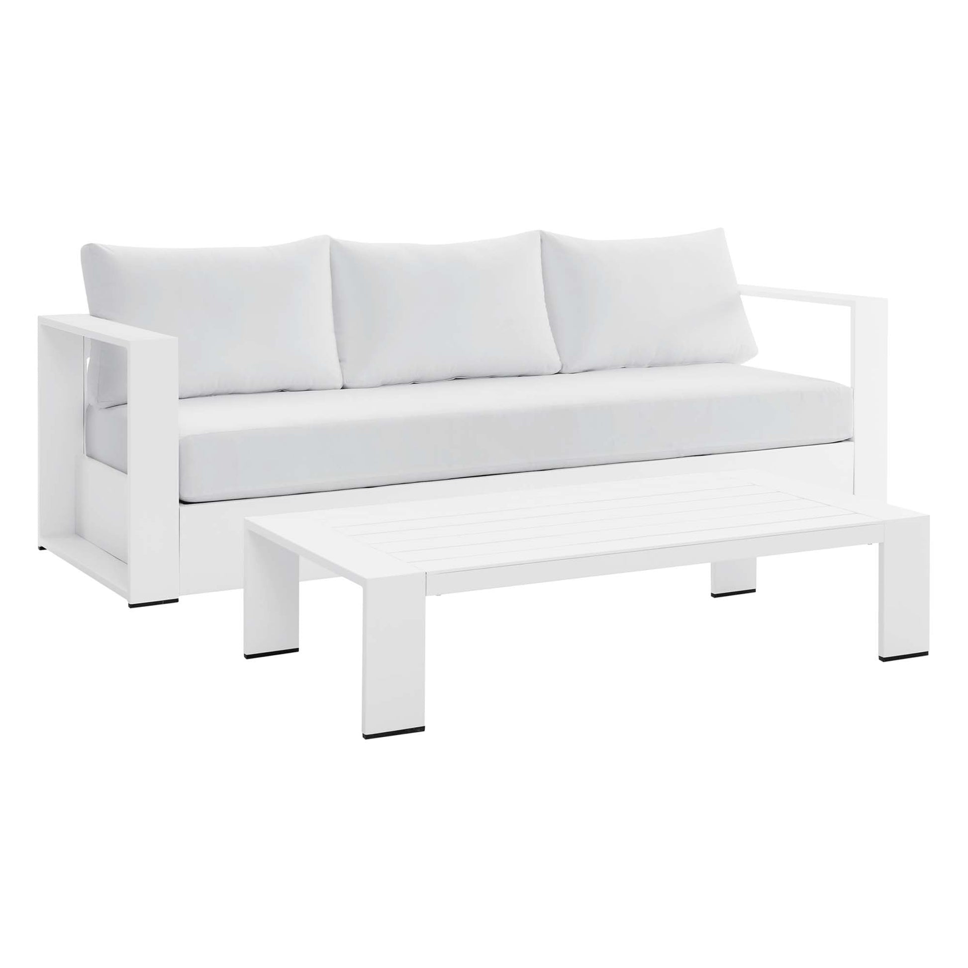 Stylish Tahoe 2-Piece Powder-Coated Aluminum Outdoor Set