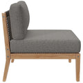 Clearwater Outdoor Patio Teak Wood Sectional Sofa