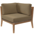 Clearwater Outdoor Patio Teak Wood Sectional Sofa