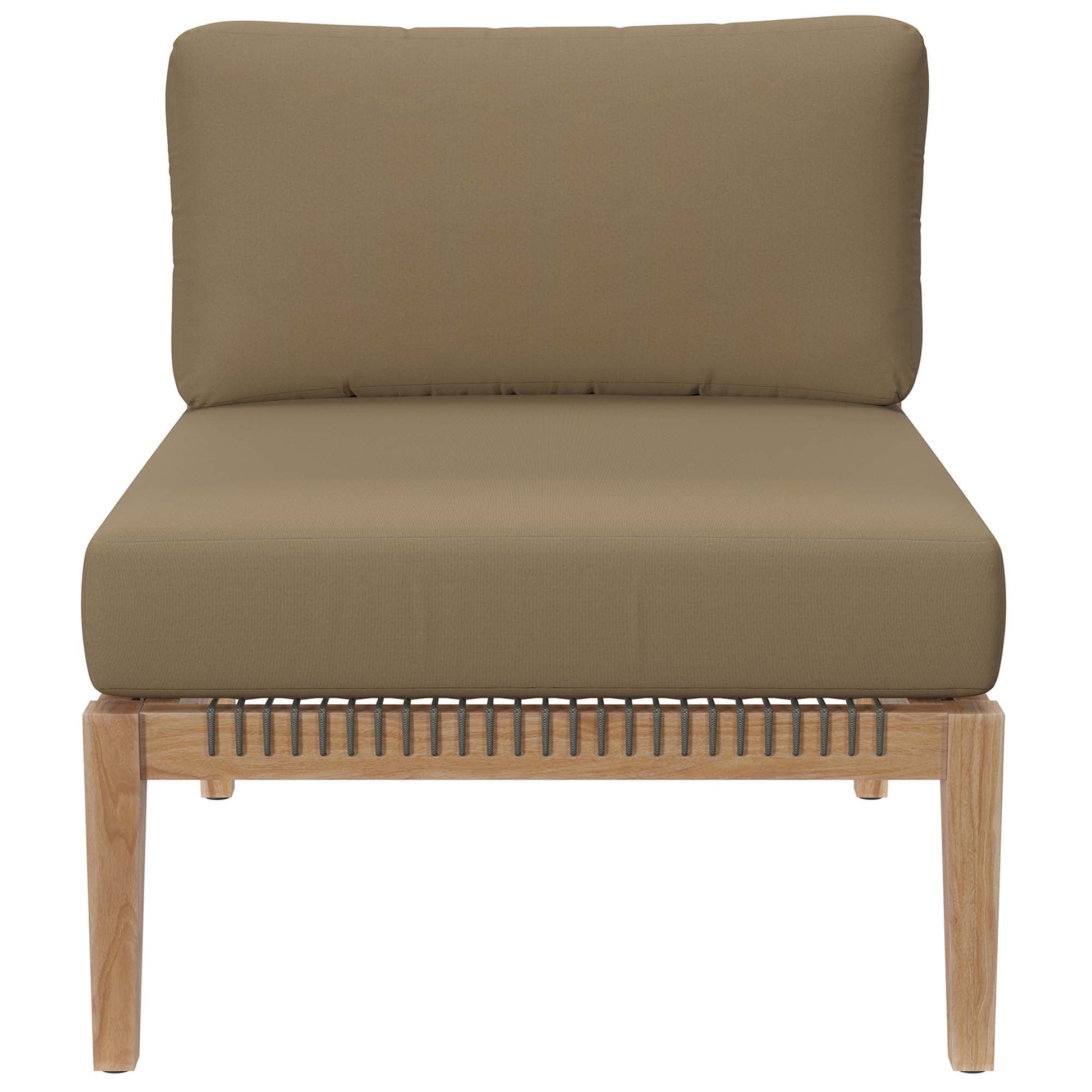 Clearwater Outdoor Patio Teak Wood Sectional Sofa