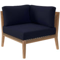 Clearwater Outdoor Patio Teak Wood Sectional Sofa