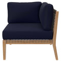 Clearwater Outdoor Patio Teak Wood Sectional Sofa