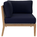 Clearwater Outdoor Patio Teak Wood Sectional Sofa