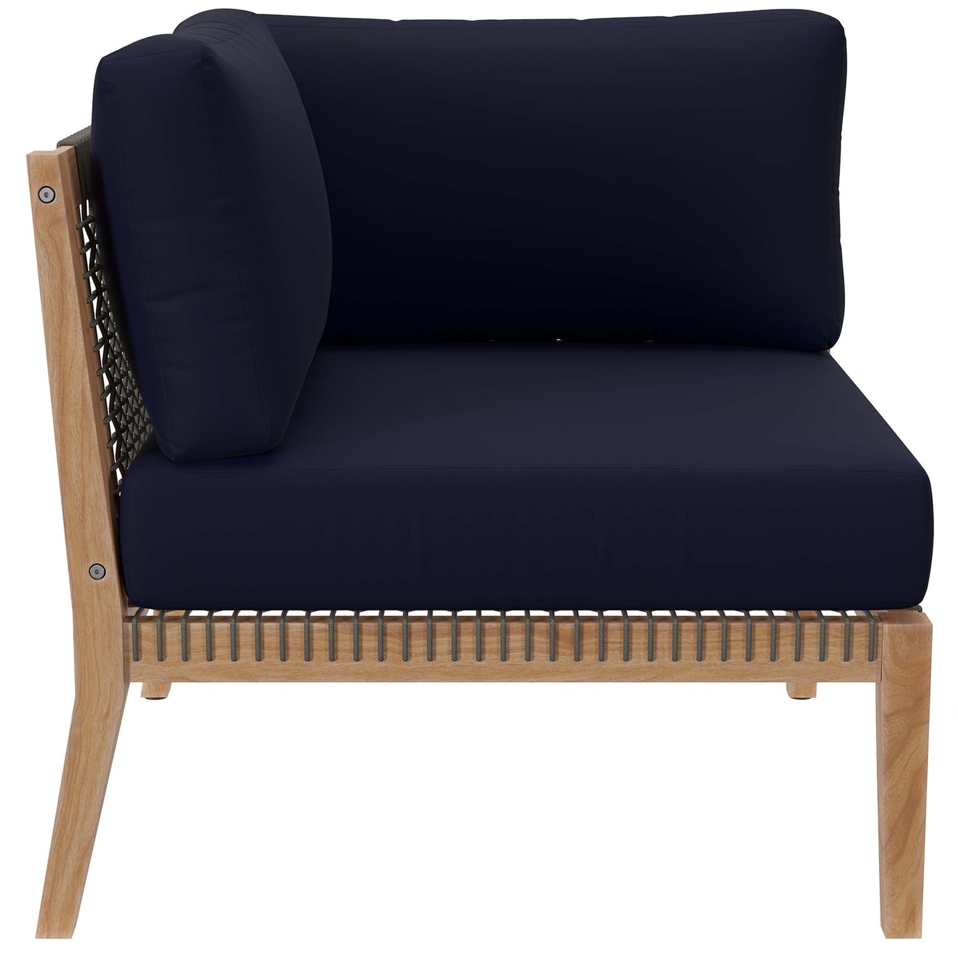 Clearwater Outdoor Patio Teak Wood Sectional Sofa