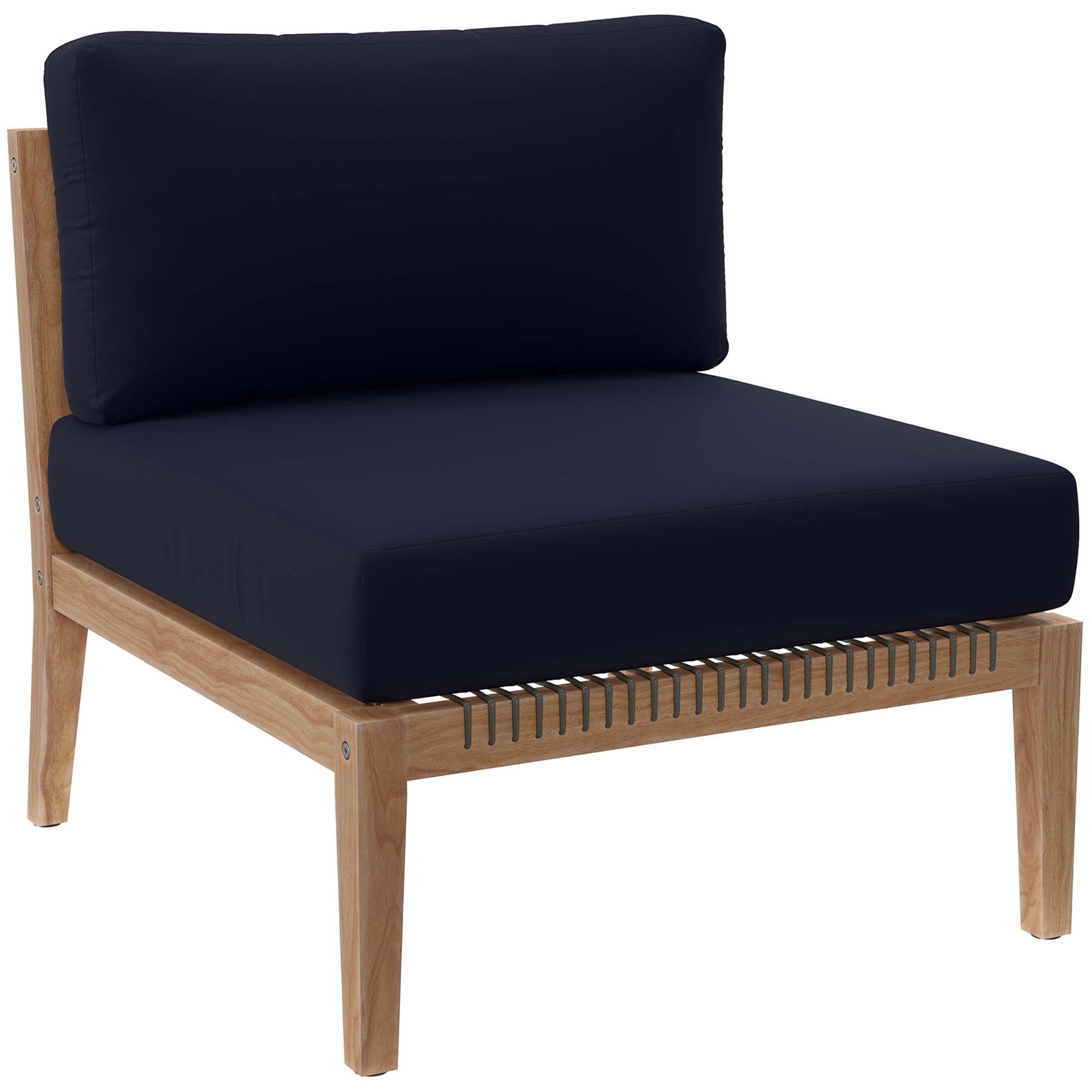 Clearwater Outdoor Patio Teak Wood Sectional Sofa