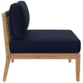 Clearwater Outdoor Patio Teak Wood Sectional Sofa