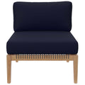 Clearwater Outdoor Patio Teak Wood Sectional Sofa