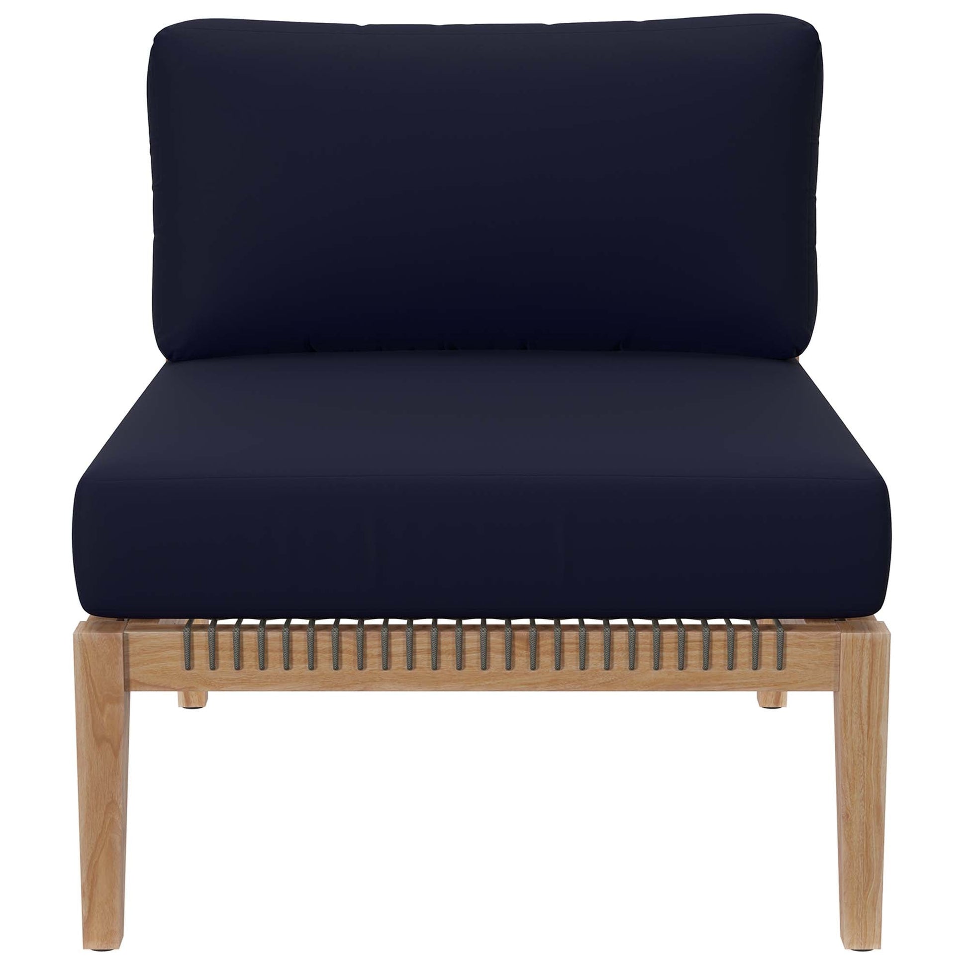 Clearwater Outdoor Patio Teak Wood Sectional Sofa