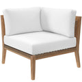 Clearwater Outdoor Patio Teak Wood Sectional Sofa