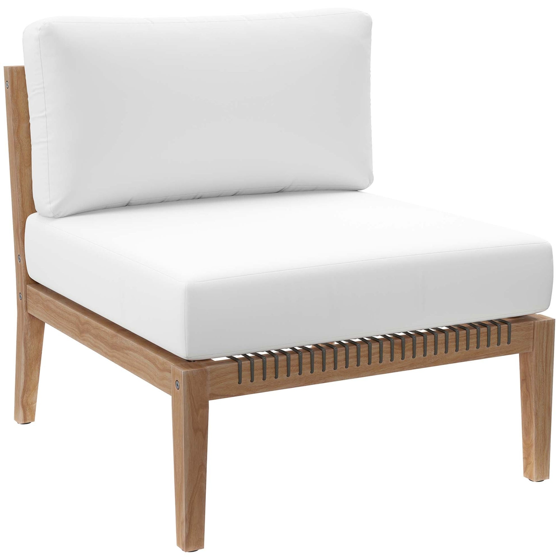 Clearwater Outdoor Patio Teak Wood Sectional Sofa