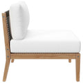 Clearwater Outdoor Patio Teak Wood Sectional Sofa