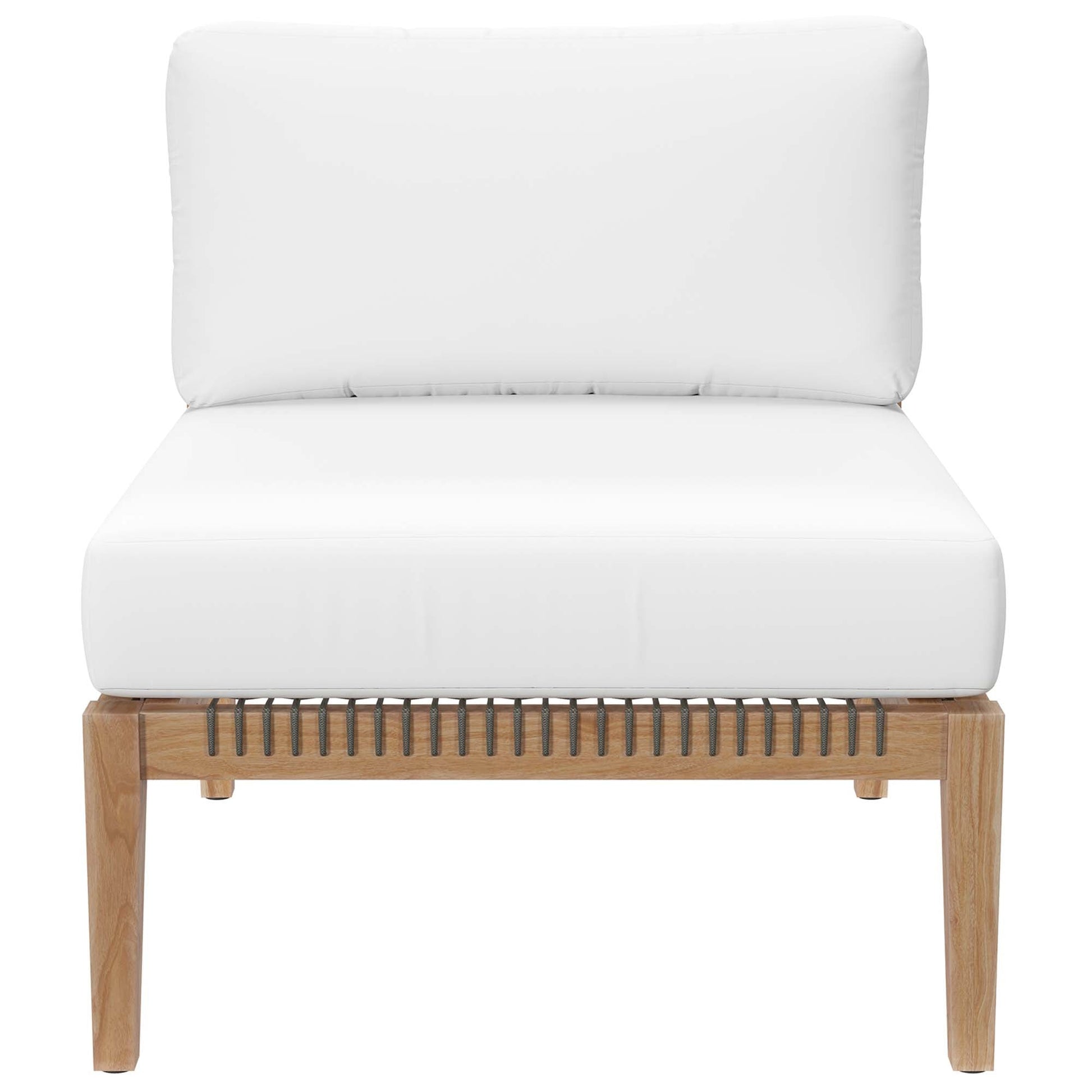 Clearwater Outdoor Patio Teak Wood Sectional Sofa