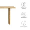 Amistad 46" Wood Bench Oak