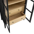 Nolan 74" Tall Arched Storage Display Cabinet