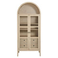 Nolan 74" Tall Arched Storage Display Cabinet