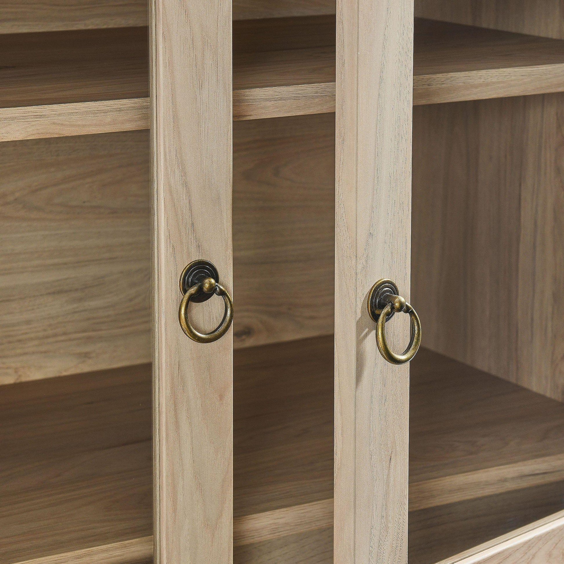 Nolan 74" Tall Arched Storage Display Cabinet