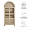 Nolan 74" Tall Arched Storage Display Cabinet