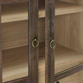 Nolan 74" Tall Arched Storage Display Cabinet