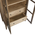 Nolan 74" Tall Arched Storage Display Cabinet