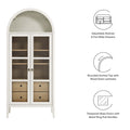 Nolan 74" Tall Arched Storage Display Cabinet