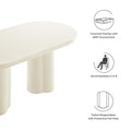 Caspian 72" Oval Concrete Dining Table