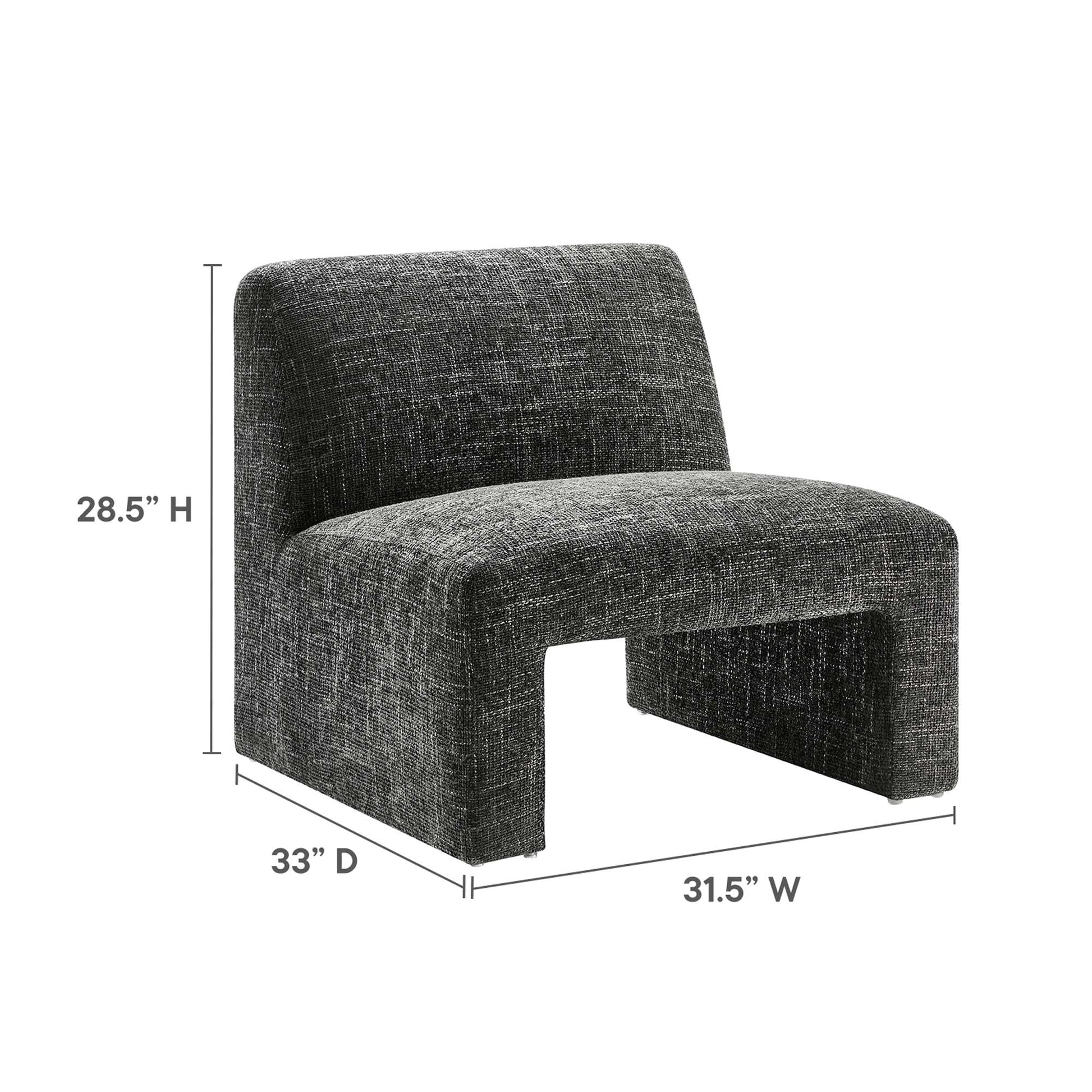 Modern Chenille Accent Chair