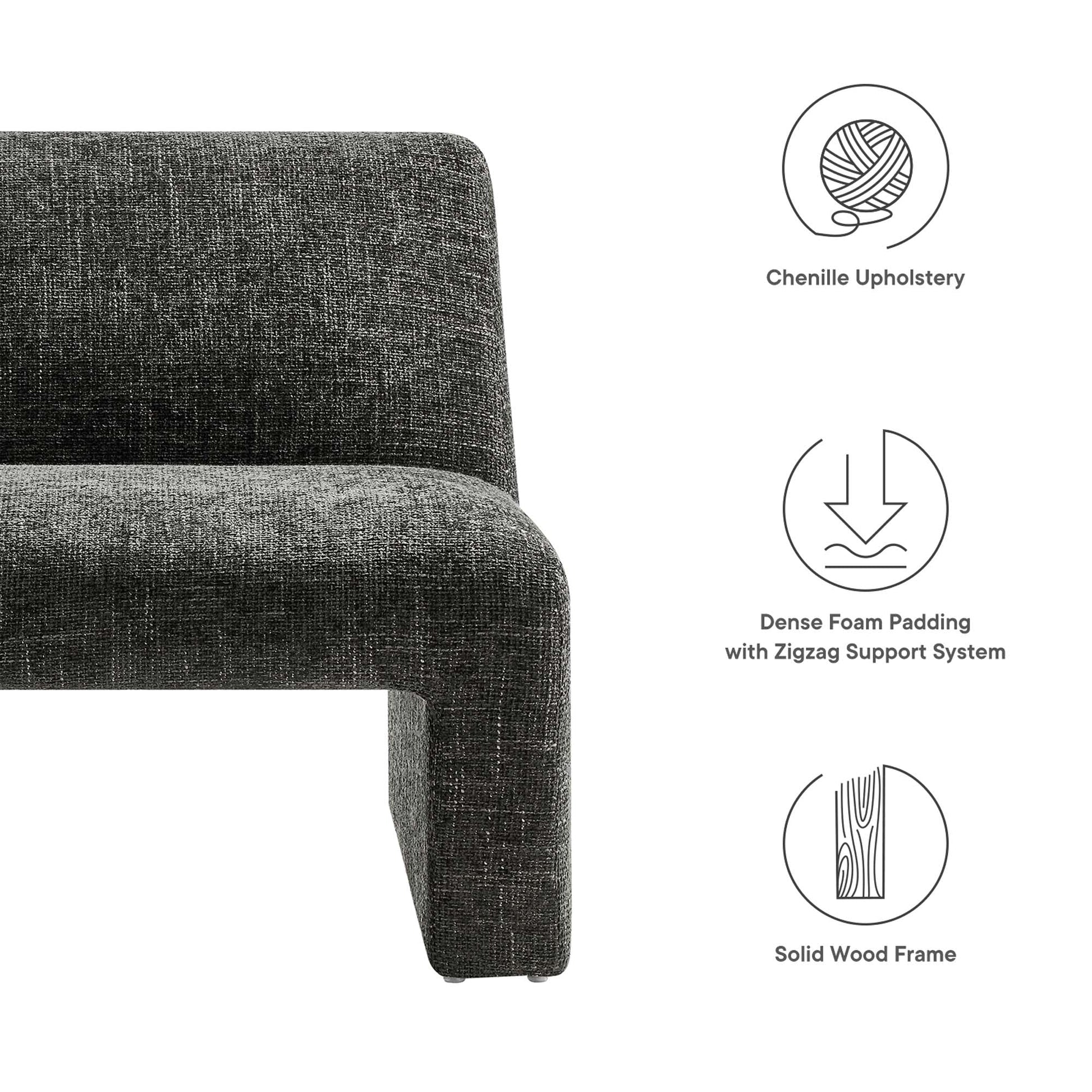 Modern Chenille Accent Chair