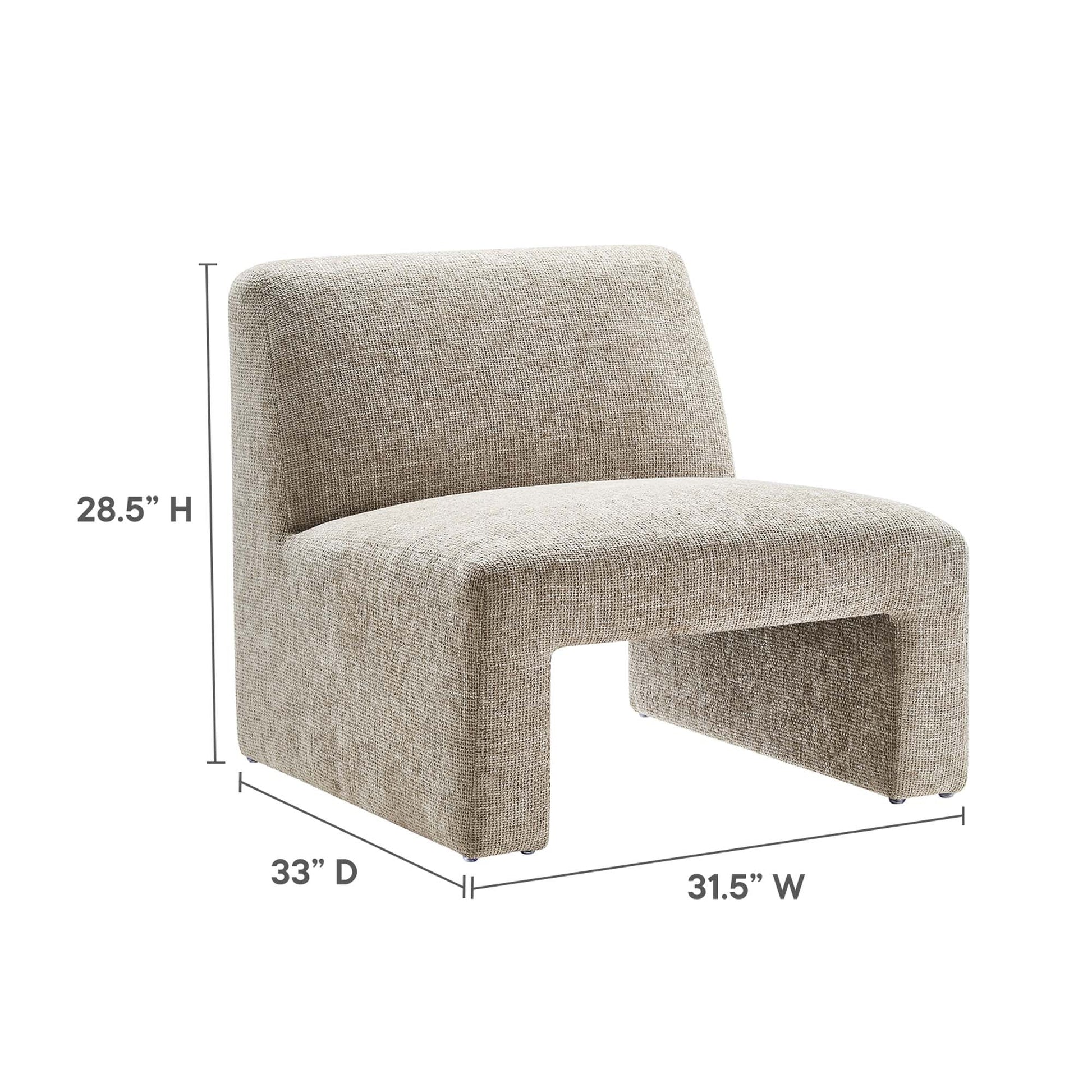 Modern Chenille Accent Chair
